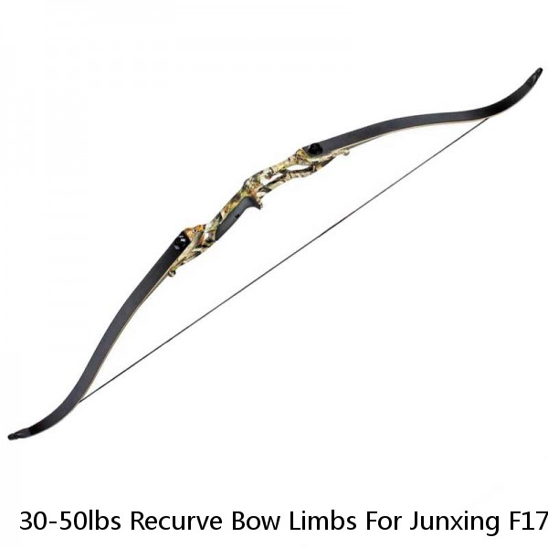 30-50lbs Recurve Bow Limbs For Junxing F179 Hunting Bow Black Bow Piece Longbow