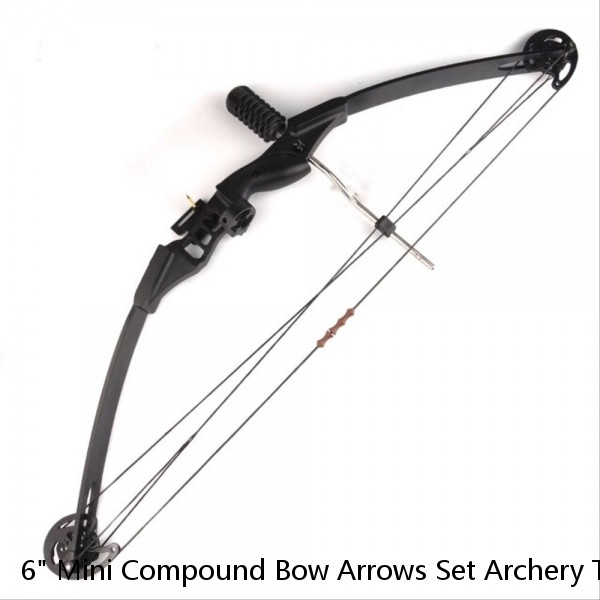6" Mini Compound Bow Arrows Set Archery Toy Gift Kids Shooting Target Pocket Bow