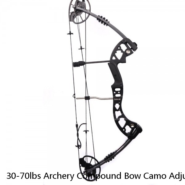 30-70lbs Archery Compound Bow Camo Adjustable Draw Weight Outdoor Hunting Sets