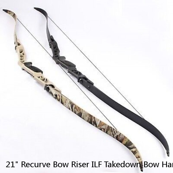 21" Recurve Bow Riser ILF Takedown Bow Handle Grip Aluminum Archery Hunting