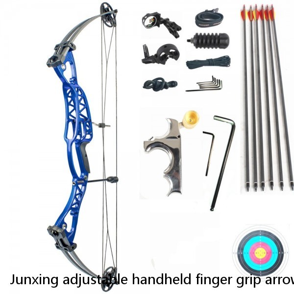 Junxing adjustable handheld finger grip arrow release thumb trigger bow release for hunting archery bow
