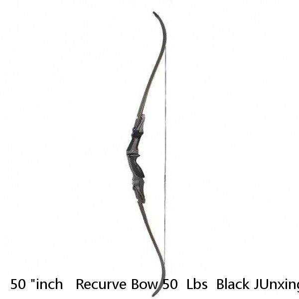 50 "inch   Recurve Bow 50  Lbs  Black JUnxing F164  long bows 