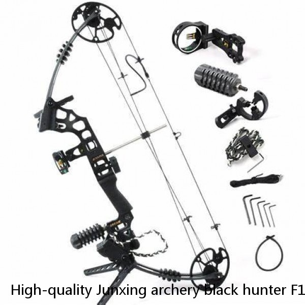 High-quality Junxing archery black hunter F171 with Fibreglass and maple wood laminated limbs chian hot sale