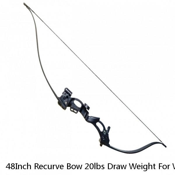 48Inch Recurve Bow 20lbs Draw Weight For Women/Youth Right hand Archery Practice