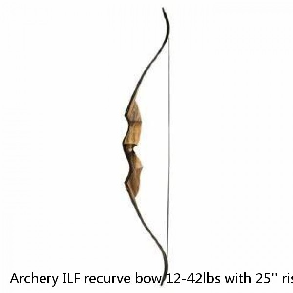 Archery ILF recurve bow 12-42lbs with 25'' riser RH for beginner target shooting bow recurve