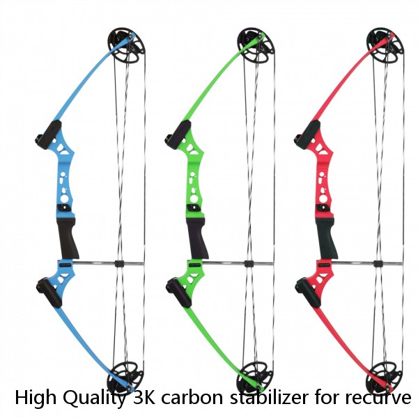 High Quality 3K carbon stabilizer for recurve bow and compound bow Wholesale archery stabilizer
