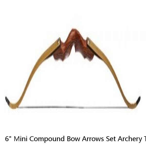 6" Mini Compound Bow Arrows Set Archery Toy Gift Kids Shooting Target Pocket Bow