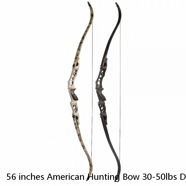 56 inches American Hunting Bow 30-50lbs Draw Weight FPS170-190 Recurve Bow Hunting Archery Bow Accessory
